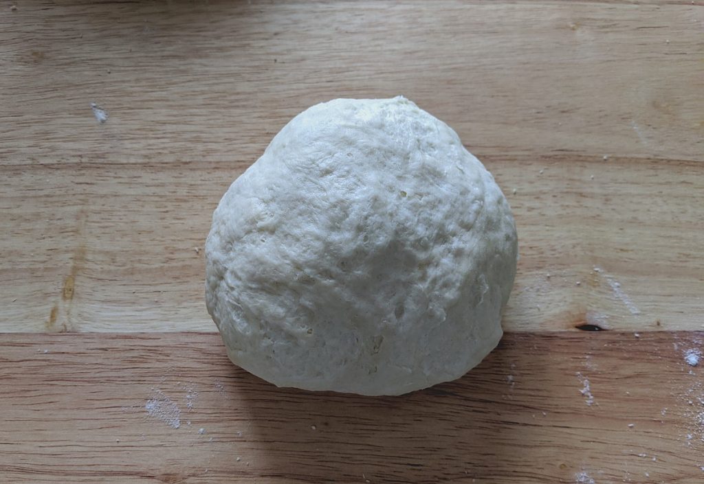Ball of homemade tortilla dough